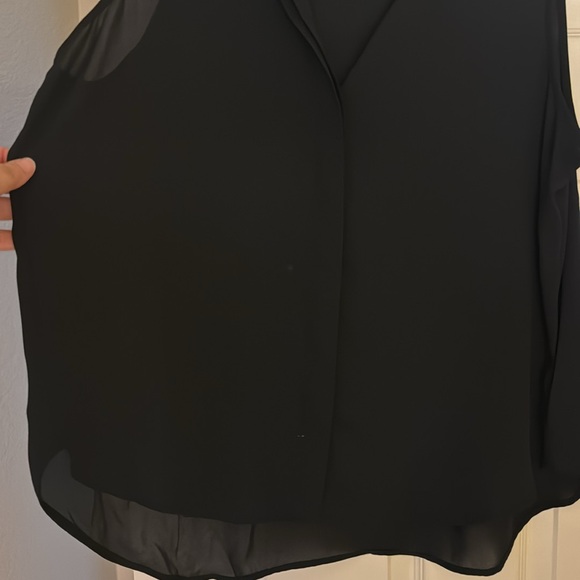 Worthingtin black sleeveless collar work top xxl - Picture 3 of 5